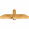 Ekena Millwork Eugene Rough Sawn Timber Gable Bracket, Western Red Cedar, 36"W x 13"H x 4"D x 4"F, 9/12 Pitch GBW036X13X0404EUG00RWR - alternate 2